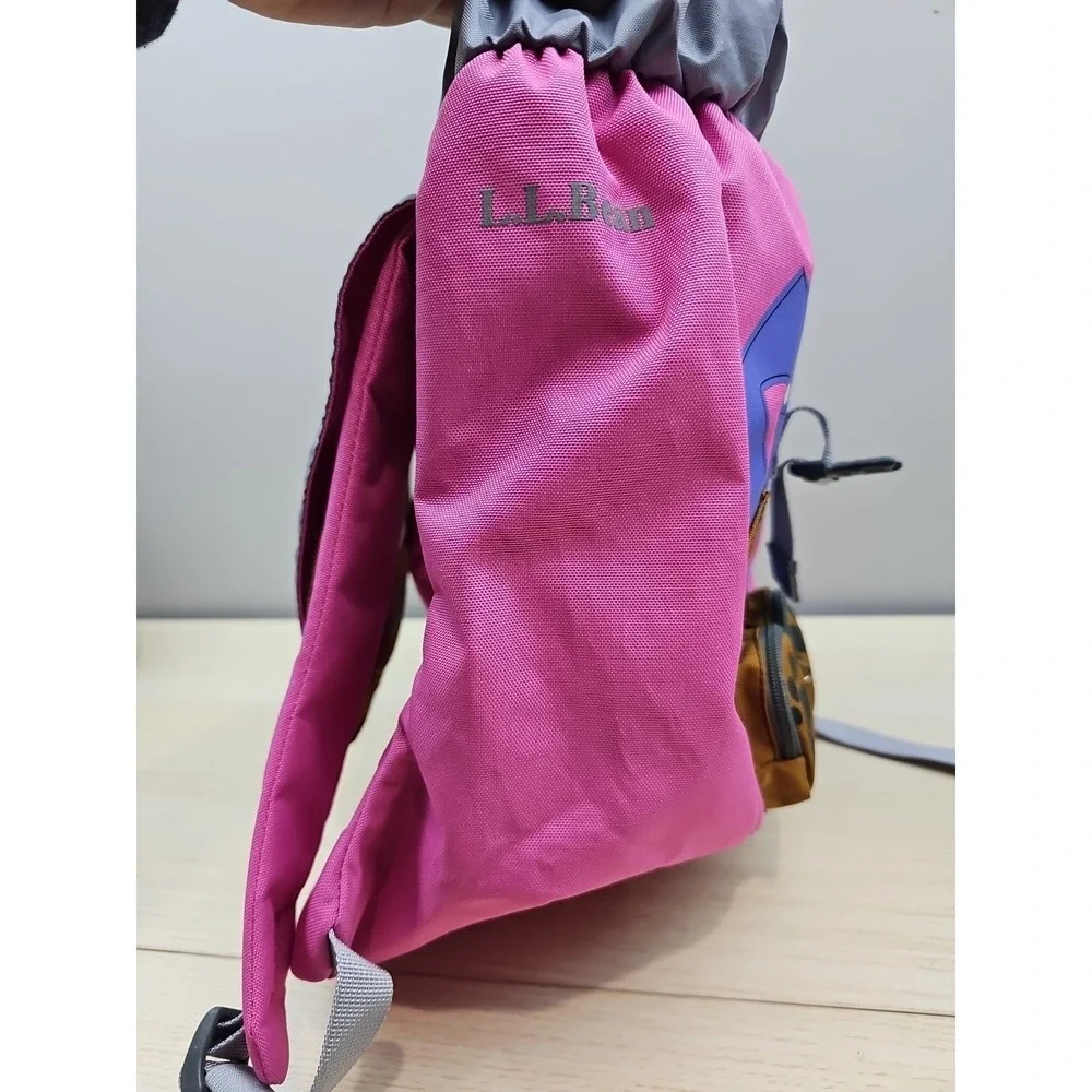 L.L.Bean Critter Pack Kids Backpack Bear Pink Cute‎ Animal Children's School Bag